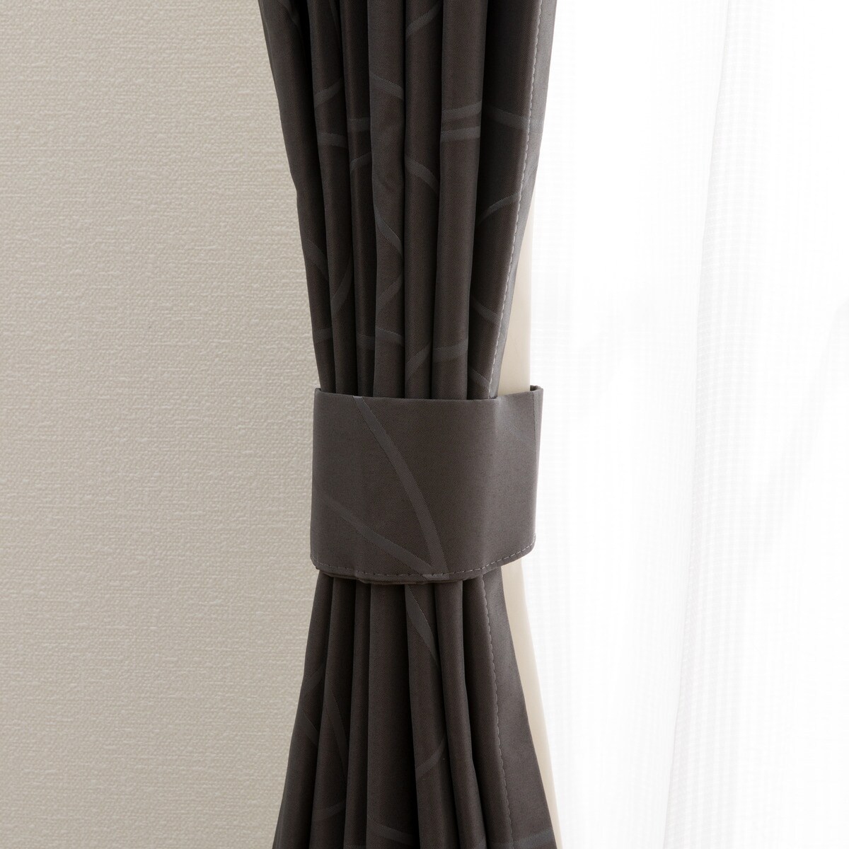 【ニトリ】オーダーカーテン　100☓220 ２枚　 ブラック お好みサイズカーテン パレット2 ブラウン（幅-100/丈90-170cm