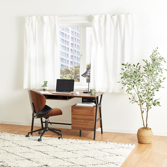 UVカット99%でも光拡散で明るい 遮熱・遮像・採光レースカーテン(RL079 100X133X2) 21枚目画像