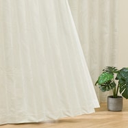 (1枚入り)裏地付き遮光2級・遮熱ジャカードカーテン(PK001 アイボリー)