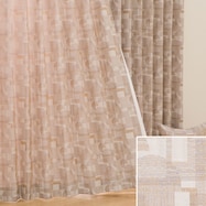 オーダーカーテン OD098 ブラウン 2倍ヒダ