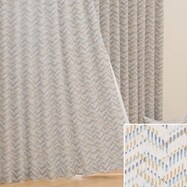 オーダーカーテン OD0105 ブルー 2倍ヒダ