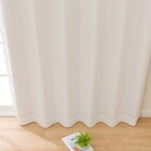 (1枚入り)裏地付き遮光2級・遮熱ジャカードカーテン(PK053 ホワイト 100X178X1) 3枚目画像