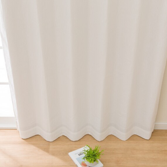 (1枚入り)裏地付き遮光2級・遮熱ジャカードカーテン(PK053 ホワイト 100X178X1) 3枚目画像