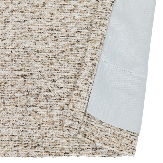 (1枚入り)裏地付き遮光2級・遮熱ジャカードカーテン(PK058 BE 100X135X1) 12枚目画像