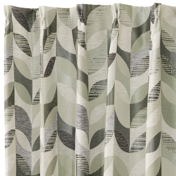 (1枚入り)裏地付き遮光2級・遮熱ジャカードカーテン(PK136 GR 100X110X1) 8枚目画像