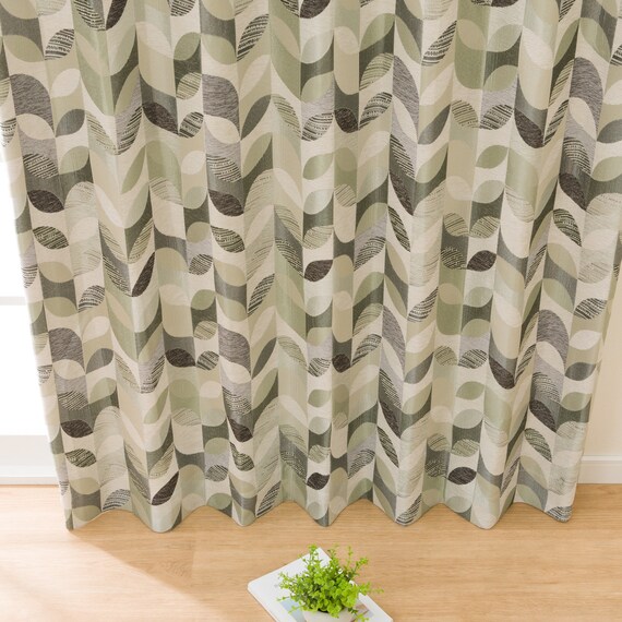 (1枚入り)裏地付き遮光2級・遮熱ジャカードカーテン(PK136 GR 100X110X1) 15枚目画像