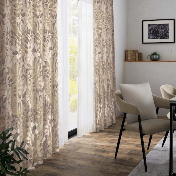 裏地付き遮光2級・遮熱ジャカードカーテン(PK137 100X178X2) 2枚目画像