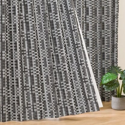 (1枚入り)裏地付き遮光1級・遮熱ジャカードカーテン(PK141 GY 100X110X1) 1枚目画像