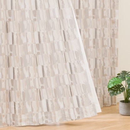 (1枚入り)裏地付き遮光2級・遮熱ジャカードカーテン(PK145 MO 100X110X1) 1枚目画像