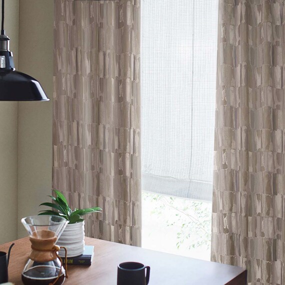 (1枚入り)裏地付き遮光2級・遮熱ジャカードカーテン(PK145 MO 100X110X1) 2枚目画像