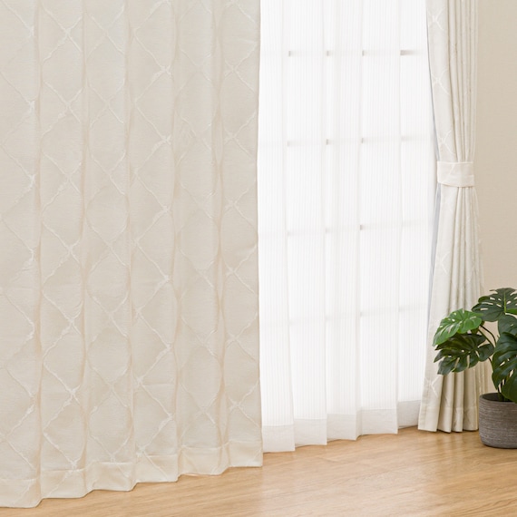 (1枚入り)裏地付き遮光2級・遮熱ジャカードカーテン(PK152 100X135X1) 3枚目画像