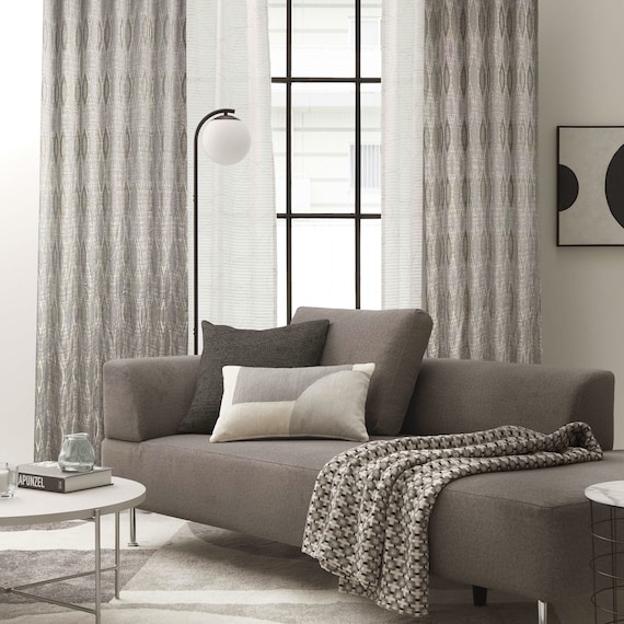 (1枚入り)裏地付き遮光2級・遮熱ジャカードカーテン(PK110 100X200X1) 2枚目画像