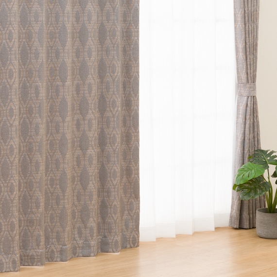 (1枚入り)裏地付き遮光2級・遮熱ジャカードカーテン(PK110 100X200X1) 3枚目画像