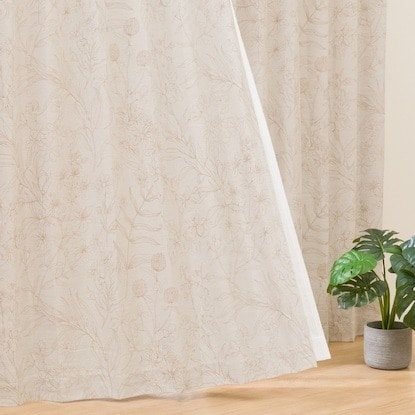 (1枚入り)裏地付き遮光2級・遮熱ジャカードカーテン(PK126 100X178X1) 1枚目画像