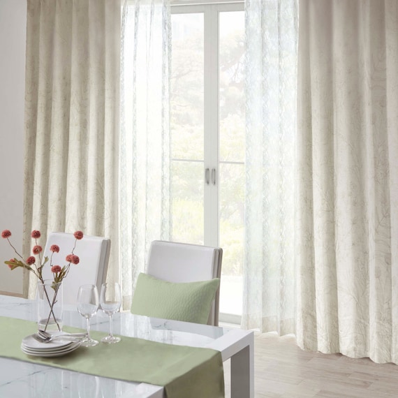 (1枚入り)裏地付き遮光2級・遮熱ジャカードカーテン(PK126 100X178X1) 2枚目画像