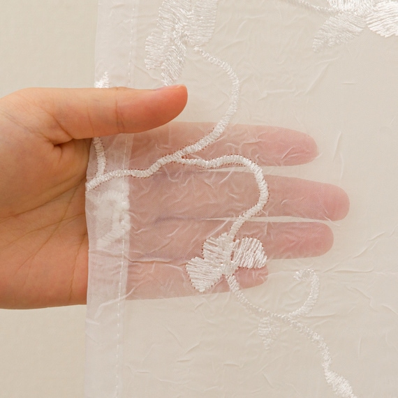 UVカット・繋ぎ目なしレースカーテン RL138(100X133X2) 6枚目画像