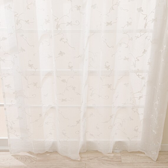 UVカット・繋ぎ目なしレースカーテン RL138(100X133X2) 8枚目画像