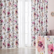 遮光・遮熱ドレープカーテン(ハナ ローズ DH163)