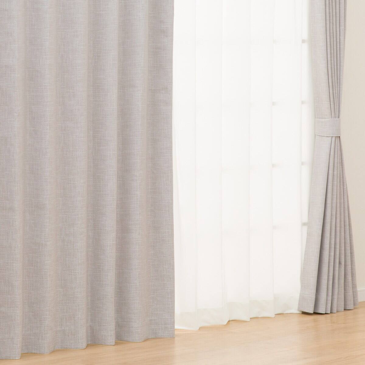 遮光1級・遮熱カーテン&UVカット・遮熱・遮像・ミラーレース4枚セット