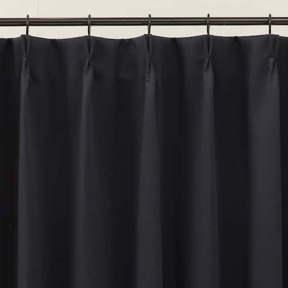 遮光1級・遮熱カーテン&遮像・遮熱レース4枚セット(100X135X4 ブラック DH152) 9枚目画像