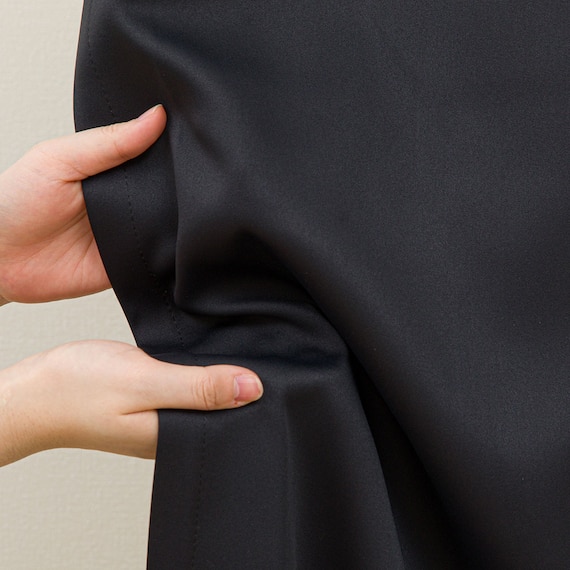 遮光1級・遮熱カーテン&遮像・遮熱レース4枚セット(100X135X4 ブラック DH152) 11枚目画像