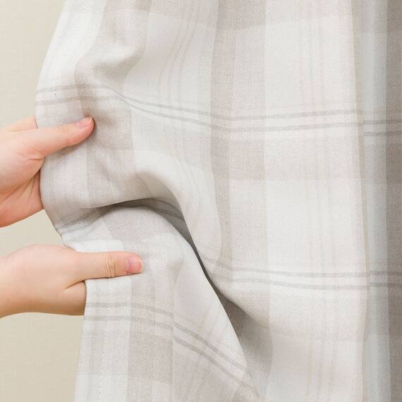 遮光3級･遮熱カーテン&遮熱･遮像レース4枚セット(100X200X4 ベージュ DH153) 11枚目画像