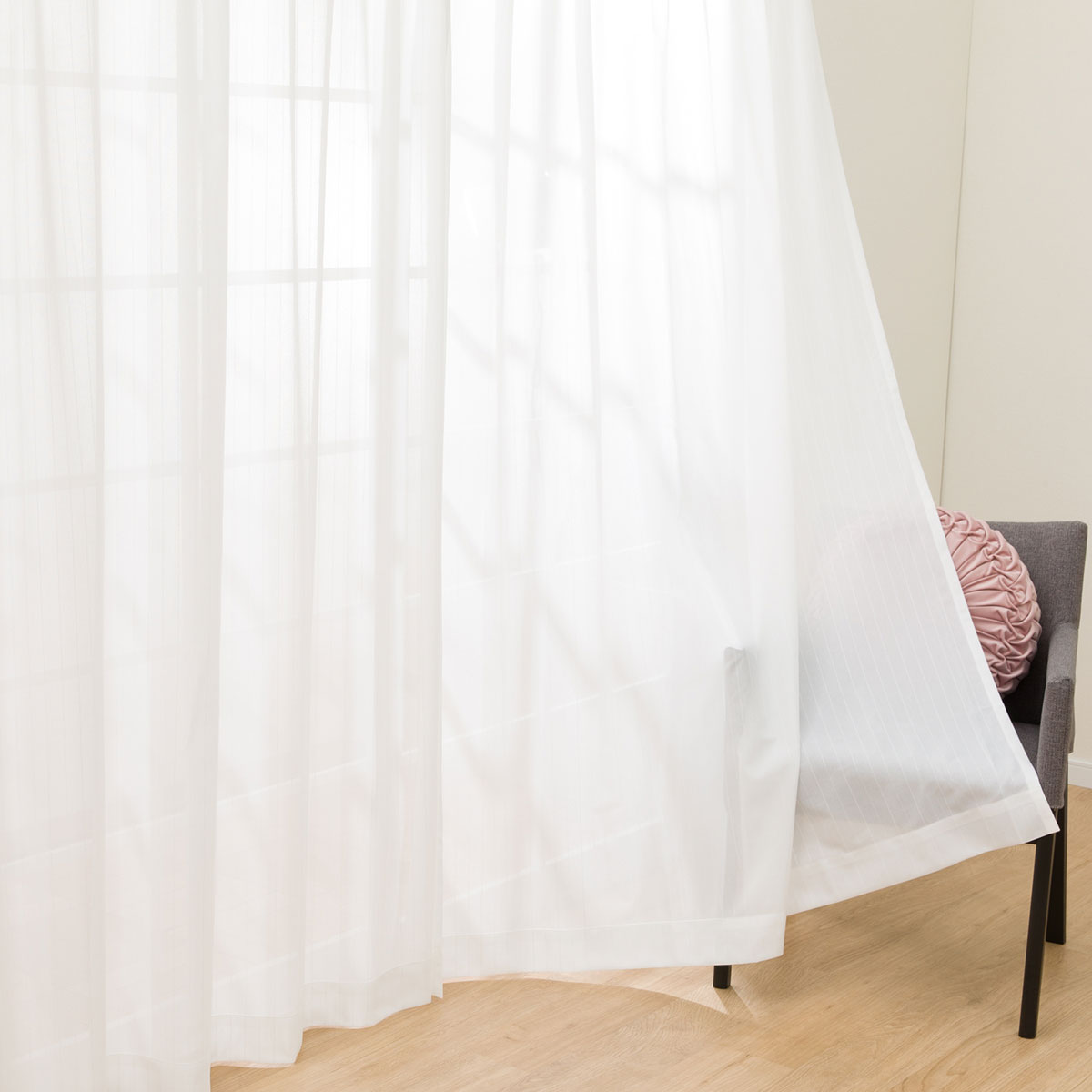 遮熱・ミラー お好みサイズレースカーテン DH161 ホワイト(幅