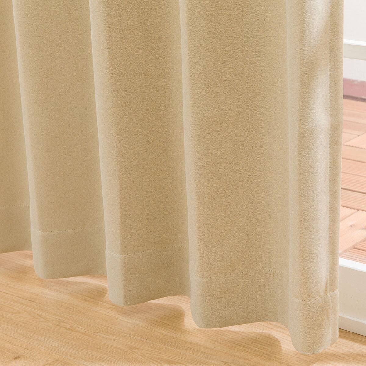 お好みサイズカーテン ベージュ DH146(幅-100/丈90-170cm) | ニトリ