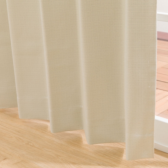 遮光1級・防汚・遮熱・遮音ドレープカーテン(100X200X2ベージュ DH148) 9枚目画像