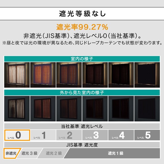 保温・遮熱ベロア調カーテン(MJ11 100x70x2 IV56) 7枚目画像