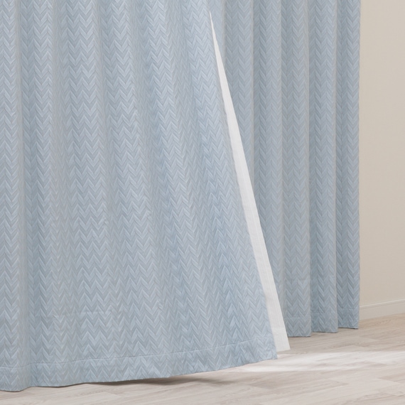 裏地付き遮光2級・遮熱ジャカードカーテン(PK186 100X110X2) 1枚目画像