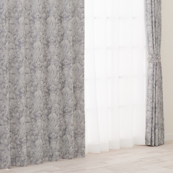 裏地付き遮光2級・遮熱ジャカードカーテン(PK211 100X110X2) 3枚目画像