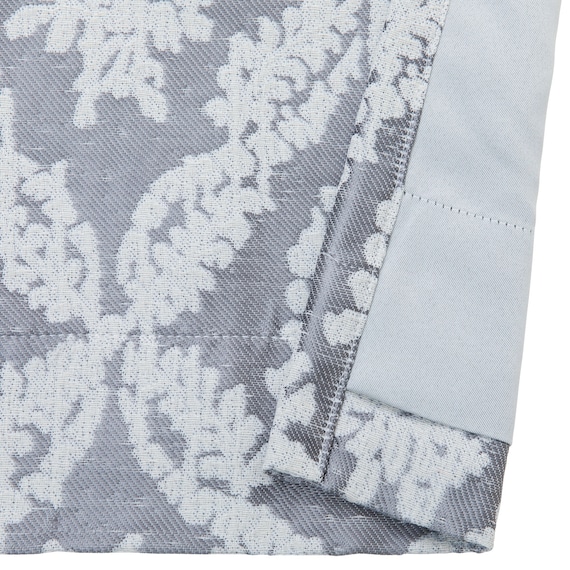 裏地付き遮光2級・遮熱ジャカードカーテン ブルー(PK212 100X110X2) 6枚目画像