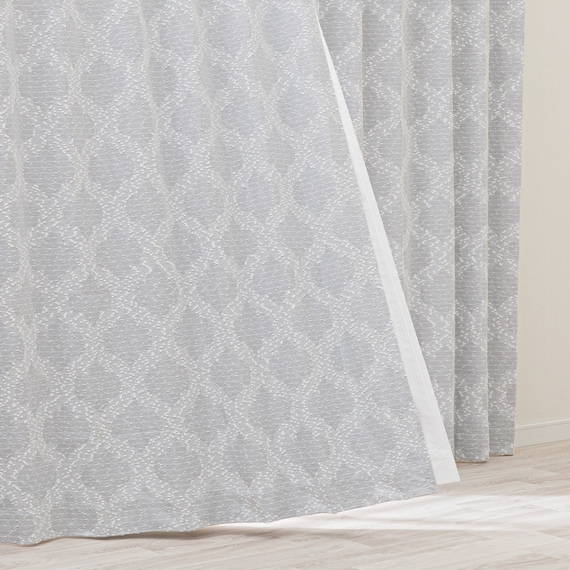 裏地付き遮光2級・遮熱ジャカードカーテン(PK215 100X110X2) 1枚目画像