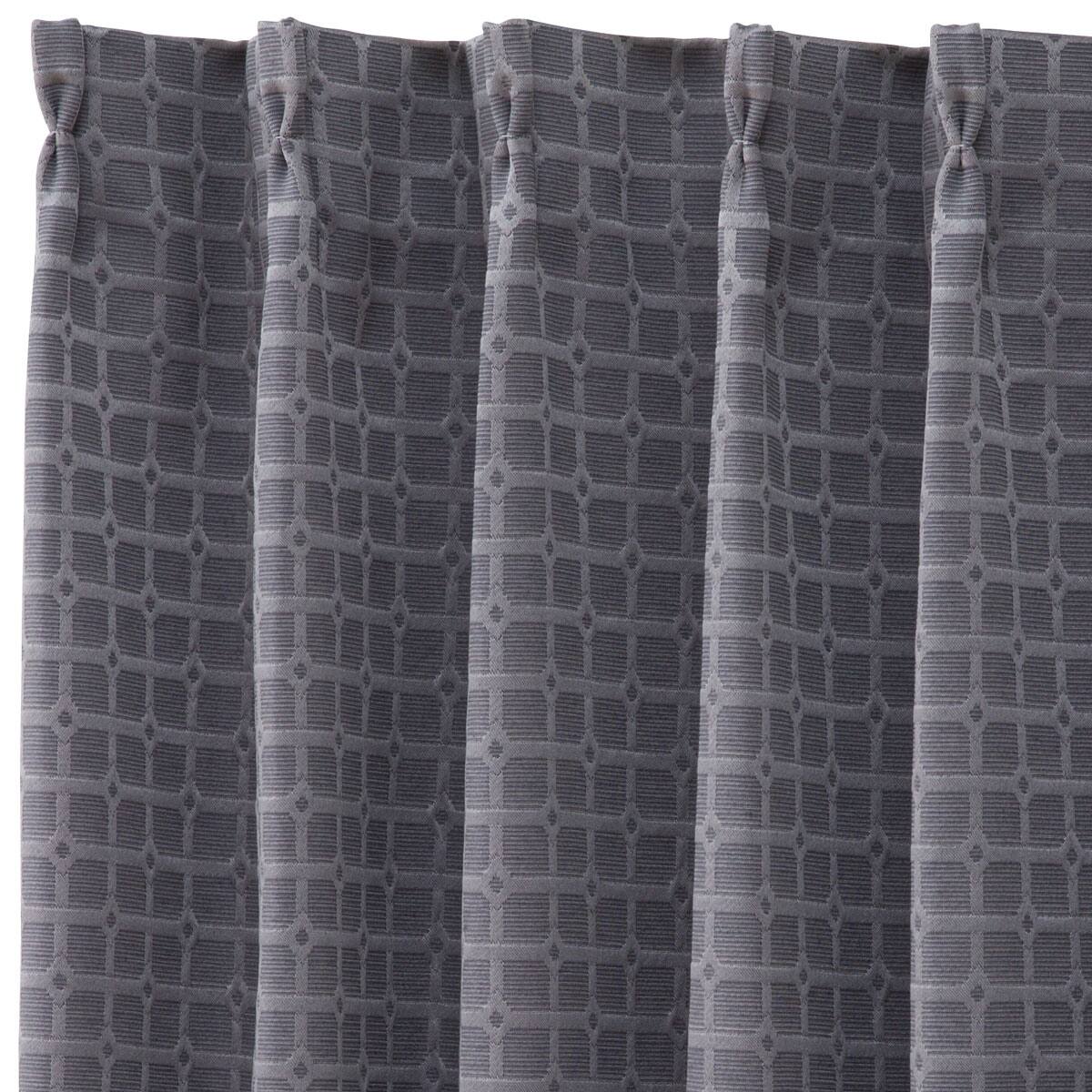 お好みサイズカーテン PK232 グレー(幅101-200/丈171-220cm) | ニトリ