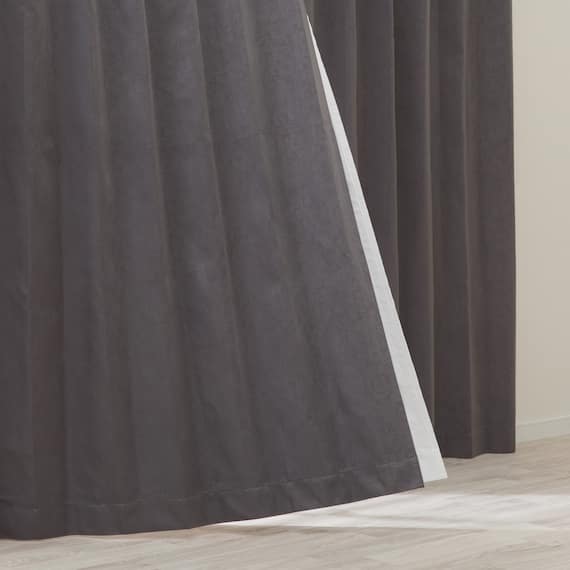 遮光1級・遮熱・遮音カーテン(RD114 GY 100X110X2) 1枚目画像