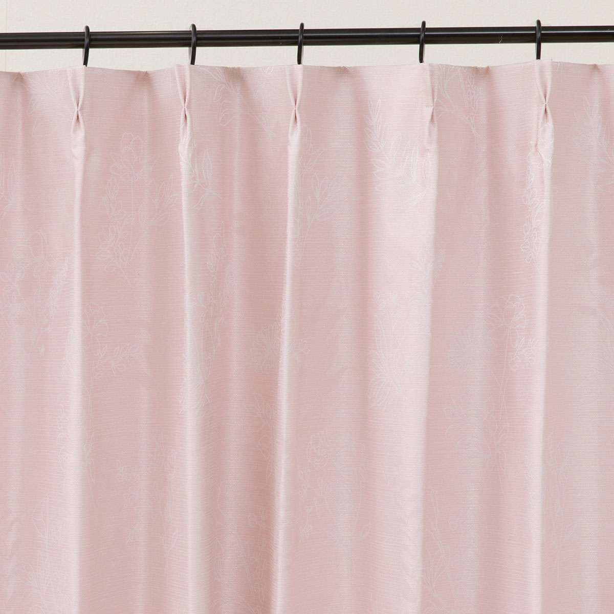 遮光1級・遮熱・遮音 お好みサイズカーテン JQ花柄 ローズ DH167