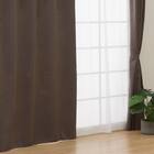 【お値打ち】遮光・遮熱・保温カーテン&レース4枚セット(BR 100X110) 2枚目画像