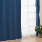 【お値打ち】遮光・遮熱・保温カーテン&レース4枚セット(NV 100X190) 2枚目画像