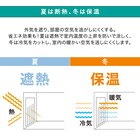 【お値打ち】遮光・遮熱・保温カーテン&レース4枚セット(NV 100X190) 3枚目画像