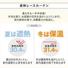 遮光1級・遮熱・保温・遮音カーテン＆UVカット・光拡散・遮熱・遮像･採光レースカーテン 4枚セット(RD120 ローズ 100X110cm) 27枚目画像