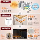 遮光1級・遮熱・保温・遮音カーテン(RD120 ローズ 100X200X2) 6枚目画像