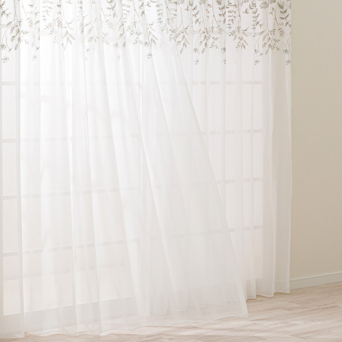 オーダーレースカーテン OL055 1.5倍ヒダ(幅-100/丈-140cm) | ニトリ