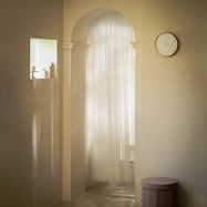 チュール間仕切り(90X220 ホワイト DH141)