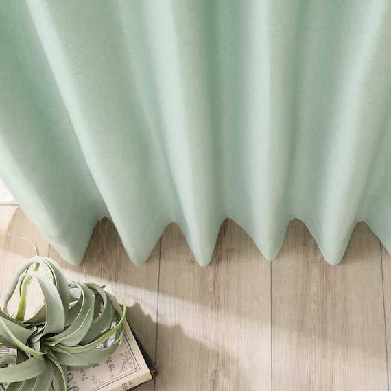 【省エネ・節電】遮光2級・遮熱・保温カーテン(エコオアシス GR 100X110X2) 13枚目画像