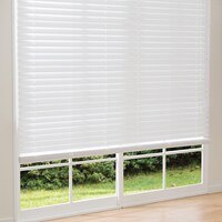 ひもなし簡単昇降 木製風PVCブラインド(75X183WH)