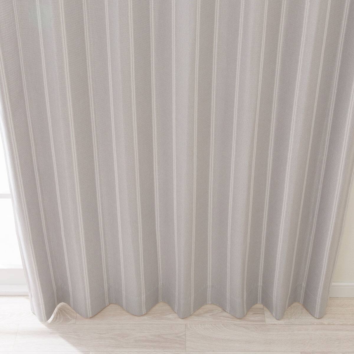 お好みサイズカーテン RD115 グレー(幅101-200/丈90-170cm) | ニトリ
