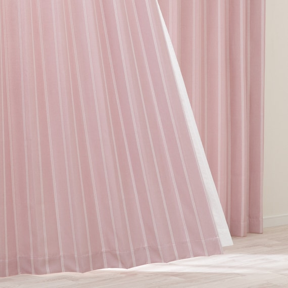 遮光3級カーテン(RD115 ローズ 100X110X2) 1枚目画像