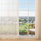 273サイズ天然素材風カラーレースカーテン(RFC0016 100x68x2 BE) 2枚目画像