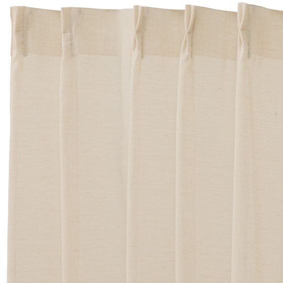 273サイズ天然素材風カラーレースカーテン(RFC0016 100x68x2 BE) 4枚目画像